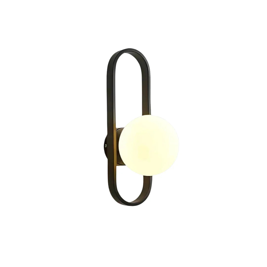 Luxe Glas Wandleuchte Innen | Elegante Wandbeleuchtung | Warmes Licht | Glas & Metall