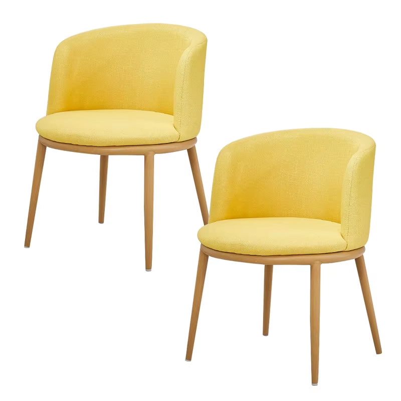 Dining Room Chairs Nordic Style Dining Table with Chairs Set Furniture Cotton Linen Solid Wood Hotel Kitchen Restaurant Stool