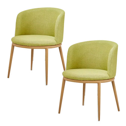 Dining Room Chairs Nordic Style Dining Table with Chairs Set Furniture Cotton Linen Solid Wood Hotel Kitchen Restaurant Stool