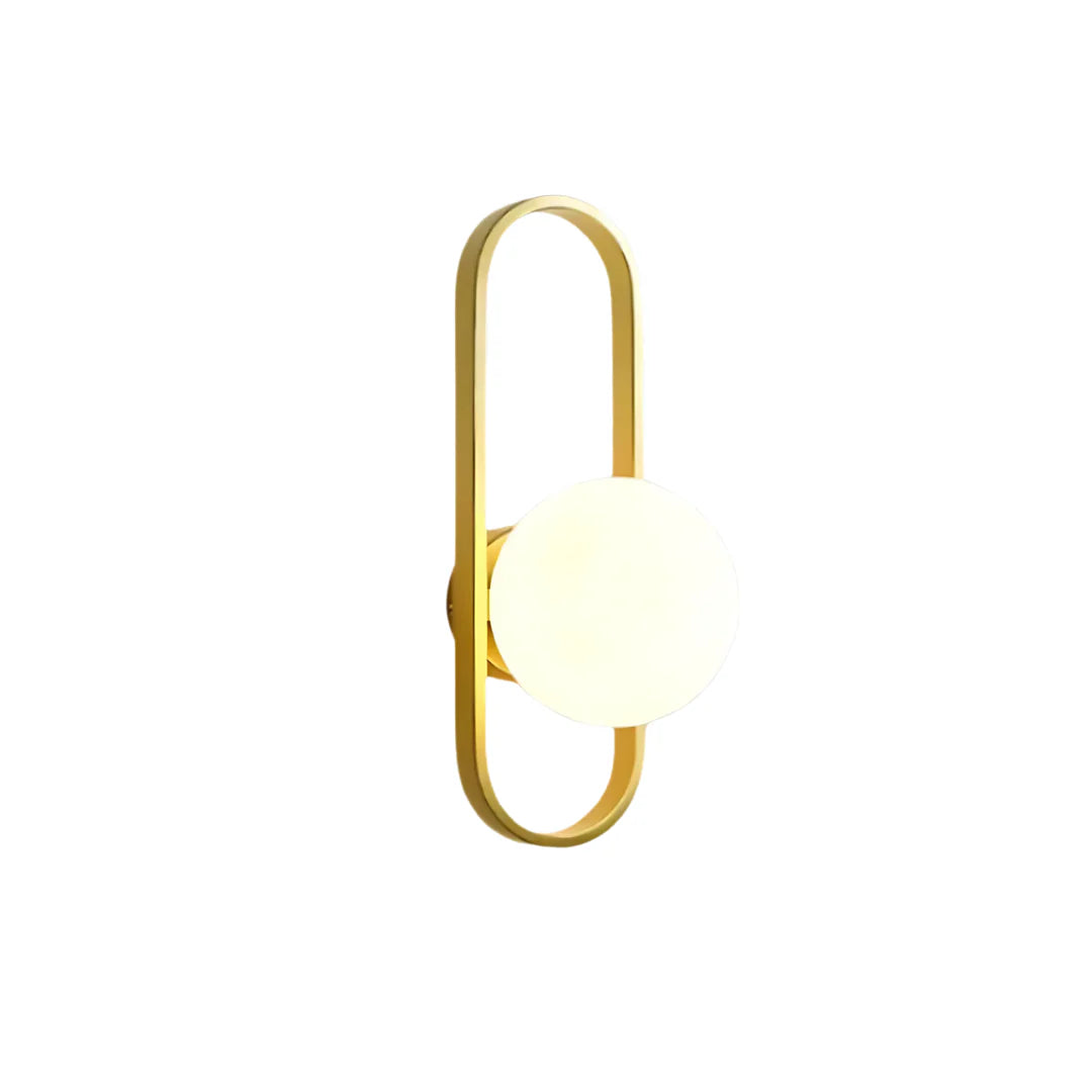 Luxe Glas Wandleuchte Innen | Elegante Wandbeleuchtung | Warmes Licht | Glas & Metall