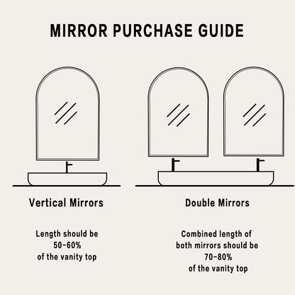 24" X 32" Vanity Mirror Wall Wavy Mirror Bathroom Mirror Decor , Black