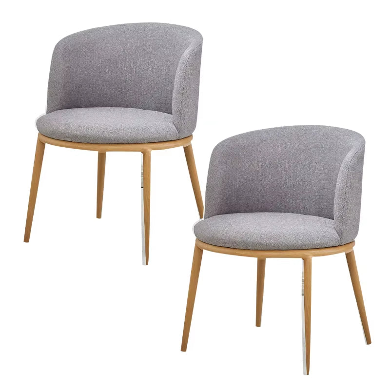 Dining Room Chairs Nordic Style Dining Table with Chairs Set Furniture Cotton Linen Solid Wood Hotel Kitchen Restaurant Stool